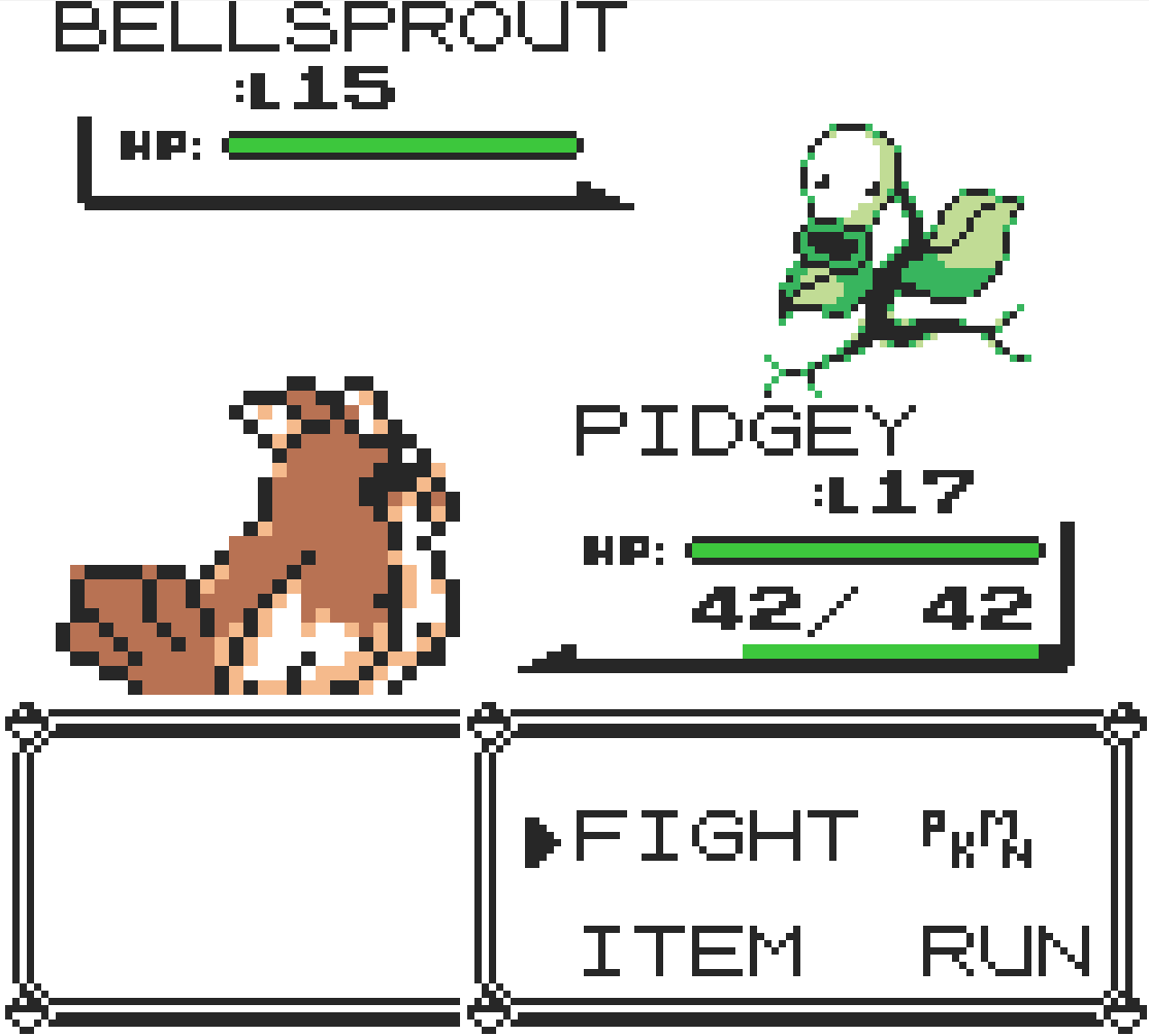 Imagem do Pokemon Yellow Legacy batalha